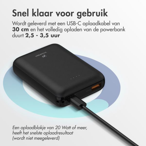 imoshion Compact Powerbank 10.000 mAh - Zwart