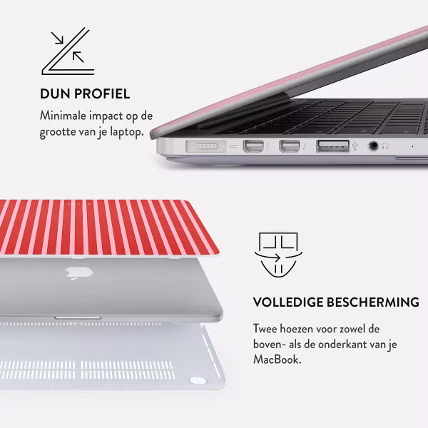Burga Hardshell Cover Apple MacBook Pro 14 inch (2021 / 2023 M3 chip / 2024 M4 chip / 2025 M5 chip) - Strawberry Jam