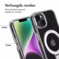 Accezz Ring Stand Backcover met MagSafe Apple iPhone 14 - Transparant