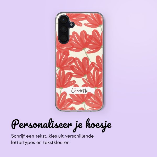 Hoesje met eigen foto en/of tekst Samsung Galaxy A15 (5G/4G) - Bloemen