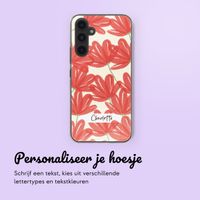 Gepersonaliseerd hoesje met bloemen Samsung Galaxy A54 (5G) - Transparant