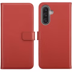 Selencia Echt Leren Bookcase Samsung Galaxy A17 - Rood