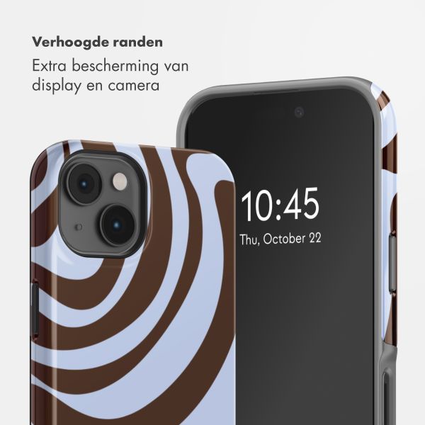 Selencia Vivid Backcover Apple iPhone 14 - Dream Swirl Chocolate
