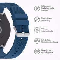 imoshion Siliconen bandje voor de OnePlus Watch 3 / 2 / 2R / Oppo Watch X2 / X - Donkerblauw