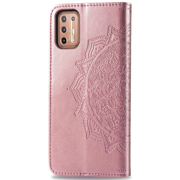 Mandala Bookcase Motorola Moto G9 Plus - Rosé Goud