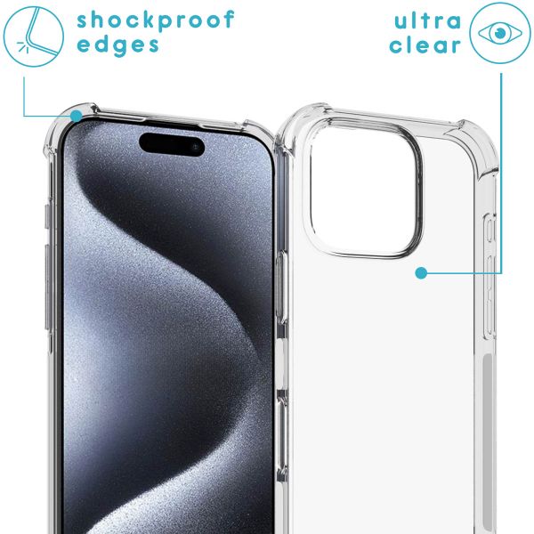 imoshion Backcover met koord iPhone 16 Pro - Rosé Goud