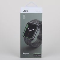 Uniq Aspen Braided bandje Apple Watch Series 1 t/m 10 / SE / Ultra (2) (44/45/46/49 mm) - Cypress Green