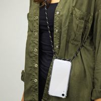 imoshion Transparante Backcover met koord Apple iPhone X / Xs - Zwart & Goud