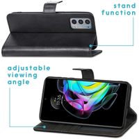 imoshion Luxe Bookcase Motorola Edge 20 - Zwart