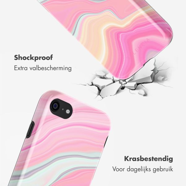 Selencia Vivid Tough Backcover iPhone SE (2022 / 2020) / 8 / 7 - Pastel Lipstick Marble