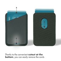 Accezz Leather Card Holder - Compatible with MagSafe and Qi2 - Cedar Green