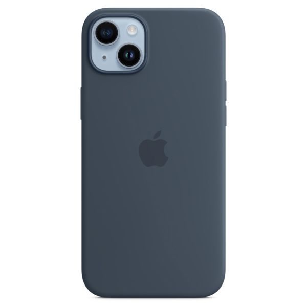 Apple Silicone Back Cover with MagSafe Apple iPhone 14 Plus - Storm Blue