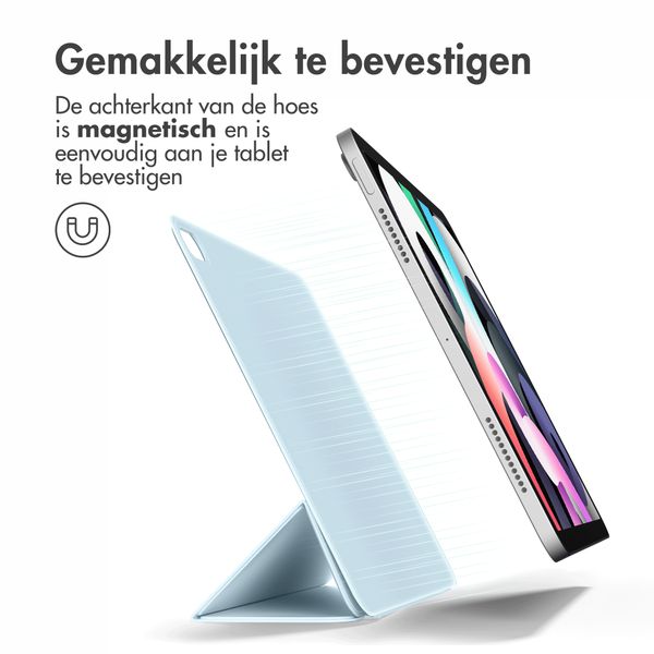 imoshion Magnetic Bookcase iPad Air 11 inch (2024) M2 / Air 5 (2022) / Air 4 (2020) - Lichtblauw