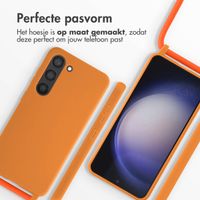 imoshion Siliconen hoesje met koord Samsung Galaxy S23 - Oranje