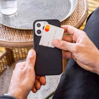 Accezz Premium Leather Card Slot Backcover Apple iPhone 14 Plus - Zwart