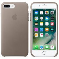 Apple Leather Backcover Apple iPhone 8 Plus / 7 Plus - Taupe
