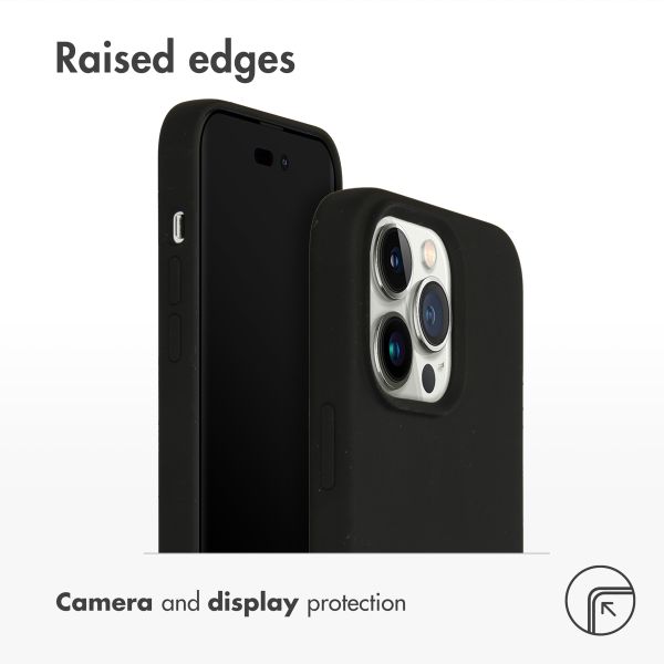 Accezz Liquid Silicone Back Cover Apple iPhone 14 Pro Max - Black