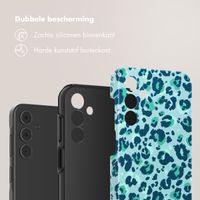 Selencia Vivid Tough Backcover Samsung Galaxy A15 - Wild Spots Light Blue