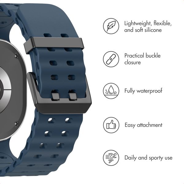 imoshion Ocean Silicone Band Samsung Galaxy Watch 9 (40/44mm) / Watch 8 (40/44mm) / Classic (46mm) - Dark Blue