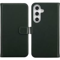 Selencia Echt Leren Bookcase Samsung Galaxy S25 FE - Groen