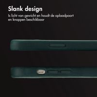 Accezz Vintage Leather Magsafe Backcover Apple iPhone 13 - Smokey Green