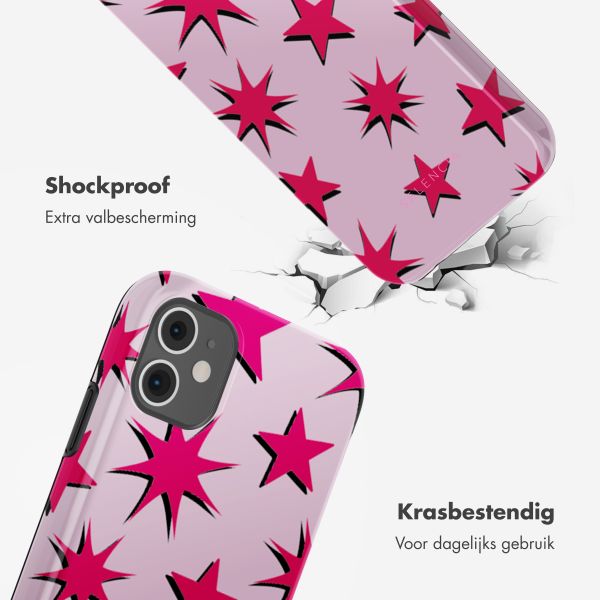 Selencia Vivid Backcover Apple iPhone 11 - Stars Rubine Red Light Pink