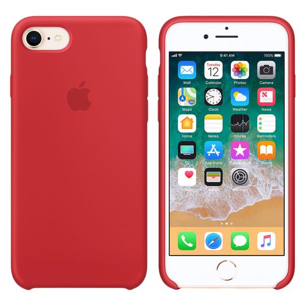 Apple Silicone Backcover Apple iPhone SE (2022 / 2020) / 8 / 7 - Red