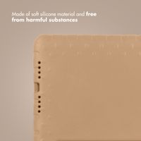 imoshion Kids-Proof Back Cover with Handle Apple iPad 9 (2021) 10.2 inch / iPad 8 (2020) 10.2 inch / iPad 7 (2019) 10.2 inch - Beige