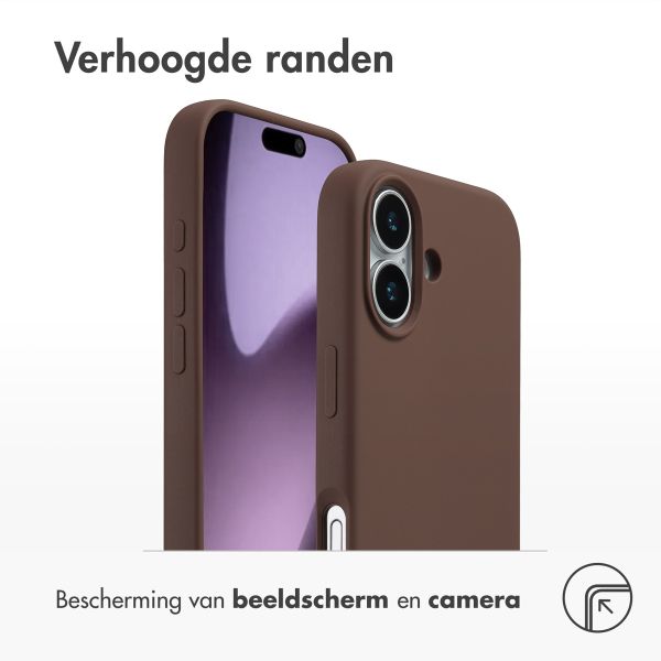 Accezz Liquid Silicone Backcover met MagSafe Apple iPhone 17 - New Tea Brown