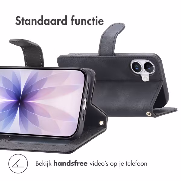 imoshion Bookcase met koord Apple iPhone 17 - Zwart