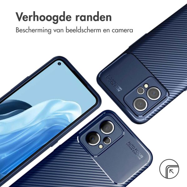 imoshion Carbon Softcase Backcover Realme 9 Pro Plus - Blauw