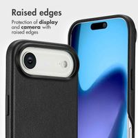 Accezz 2-in-1 Leather Bookcase with MagSafe Apple iPhone Air - Onyx Black