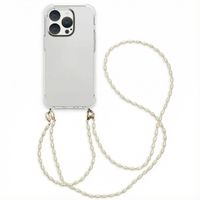 imoshion Backcover met koord + armband - Parels Apple iPhone 15 Pro - Transparant