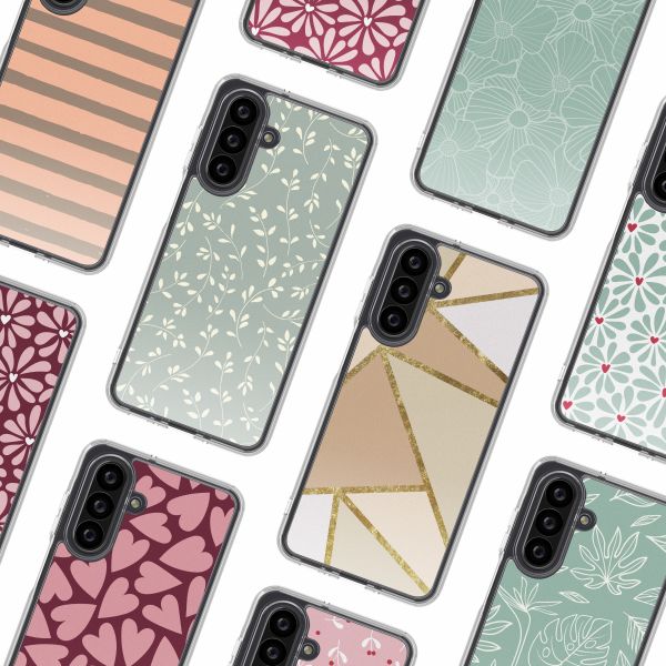 imoshion Design hoesje Samsung Galaxy A26 - Smoke Green Flowers