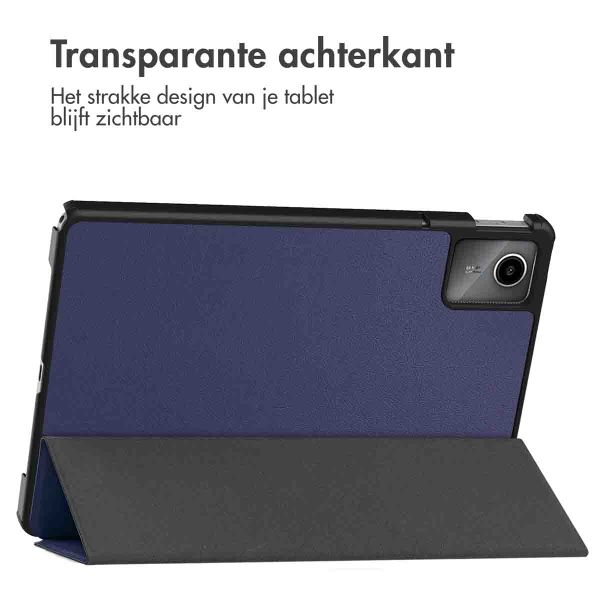 imoshion Trifold Hardcase Bookcase Lenovo Tab M11 - Donkerblauw