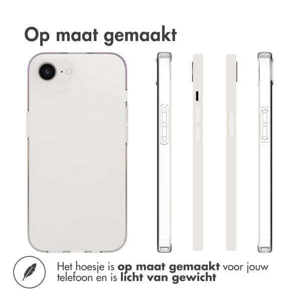 Accezz Clear Backcover Apple iPhone 16e - Transparant