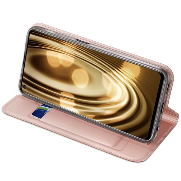 Dux Ducis Slim Softcase Bookcase Xiaomi Redmi Note 9T (5G) - Rosé Goud