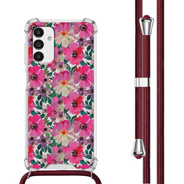 imoshion Design hoesje met koord Samsung Galaxy A13 (5G) - Flower Water