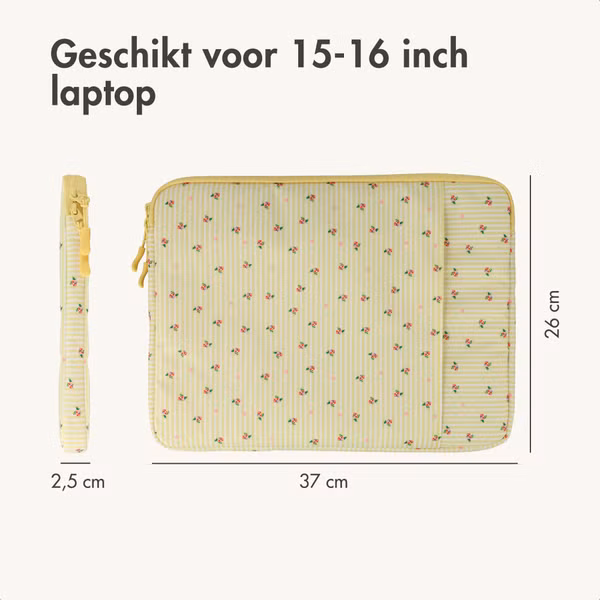 imoshion Design Laptophoes 15-16 inch - Laptopsleeve - Garden Stripes