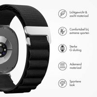 imoshion Nylon Alpine bandje Samsung Galaxy Watch 8 (40/44mm) / Classic (46mm) - Zwart