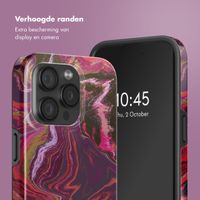 Selencia Vivid Tough Backcover met MagSafe iPhone 15 Pro - Marble Purple