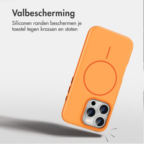 imoshion Color Backcover met Thin MagSafe Ring Apple iPhone 15 Pro - Oranje