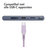 imoshion Braided USB-C naar USB kabel - 2 meter - Lila