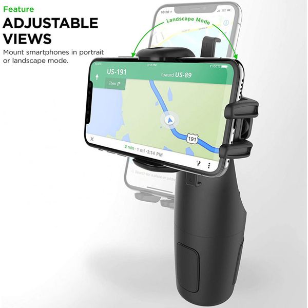 iOttie Easy One Touch 5 Cup Mount - Telefoonhouder auto - Bekerhouder - Zwart