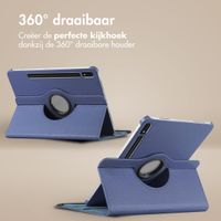 imoshion 360° draaibare Bookcase Samsung Galaxy Tab S8 Plus / S7 Plus / S7 FE 5G - Donkerblauw