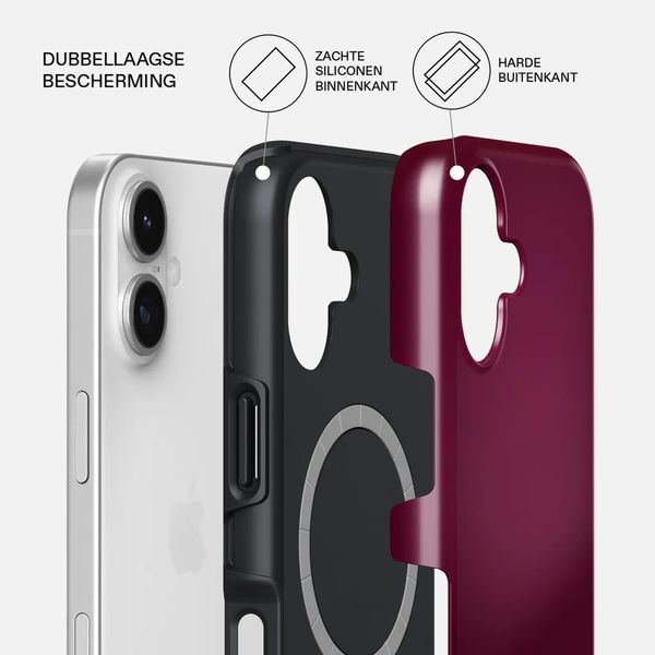 Burga Tough Backcover MagSafe Apple iPhone 17 - Dark Cherry