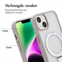 Accezz Ring Stand Backcover met MagSafe Apple iPhone 14 - Grijs