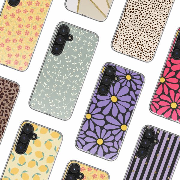 imoshion Design hoesje Samsung Galaxy S24 FE - Smoke Green Flowers