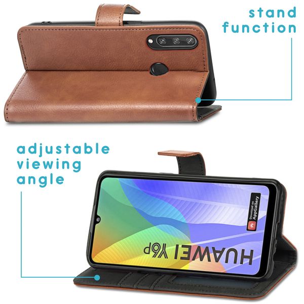 imoshion Luxe Bookcase Huawei Y6p - Bruin