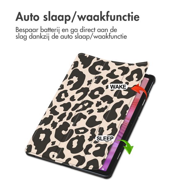 imoshion Design Trifold Bookcase Lenovo Tab (2025) - Leopard